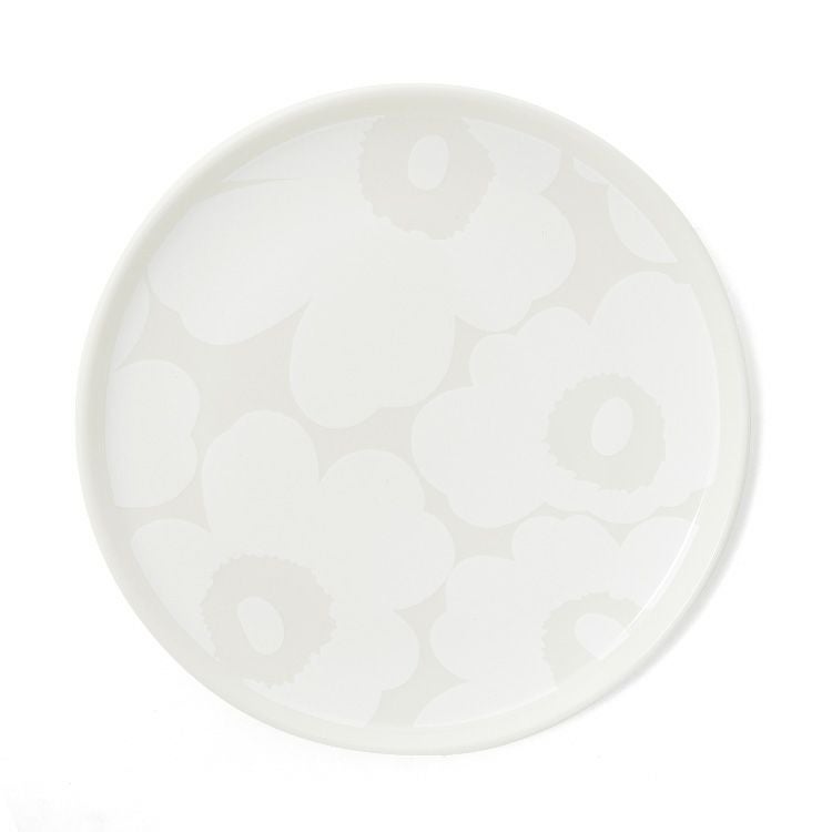 マリメッコ（marimekko） ウニッコ/UNIKKO プレート 20cm ホワイト/ナチュラルホワイト