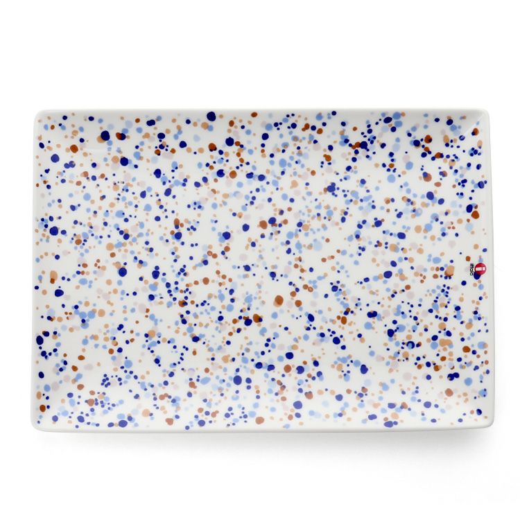 イッタラ（iittala） キュリアス マインド オブ オイバ トイッカ/OTC ヘレ プレート A4 ブルーブラウン