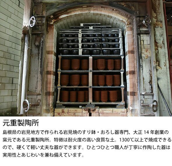 もとしげ（元重製陶所） おろし器 中
