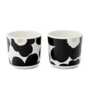 マリメッコ（marimekko） ウニッコ/Unikko ラテマグ 200ml ブラック/シルバー