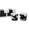マリメッコ（marimekko） ウニッコ/Unikko ラテマグ 200ml ブラック/シルバー