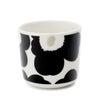 マリメッコ（marimekko） ウニッコ/Unikko ラテマグ 200ml ブラック/シルバー