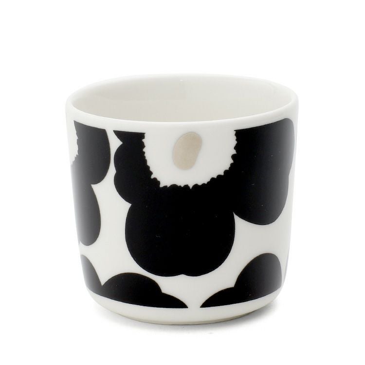 マリメッコ（marimekko） ウニッコ/Unikko ラテマグ 200ml ブラック/シルバー