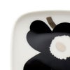 マリメッコ（marimekko） ウニッコ/Unikko プレートセット 10cm×10cm ブラック/シルバー