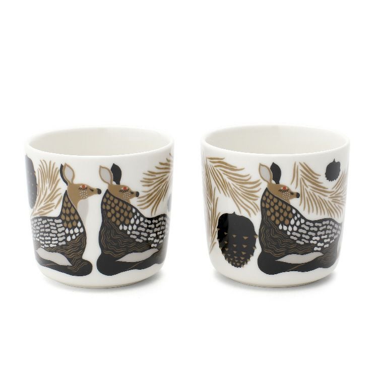 マリメッコ（marimekko） ペウラ/Peura ラテマグ 200ml ホワイト/ベージュ