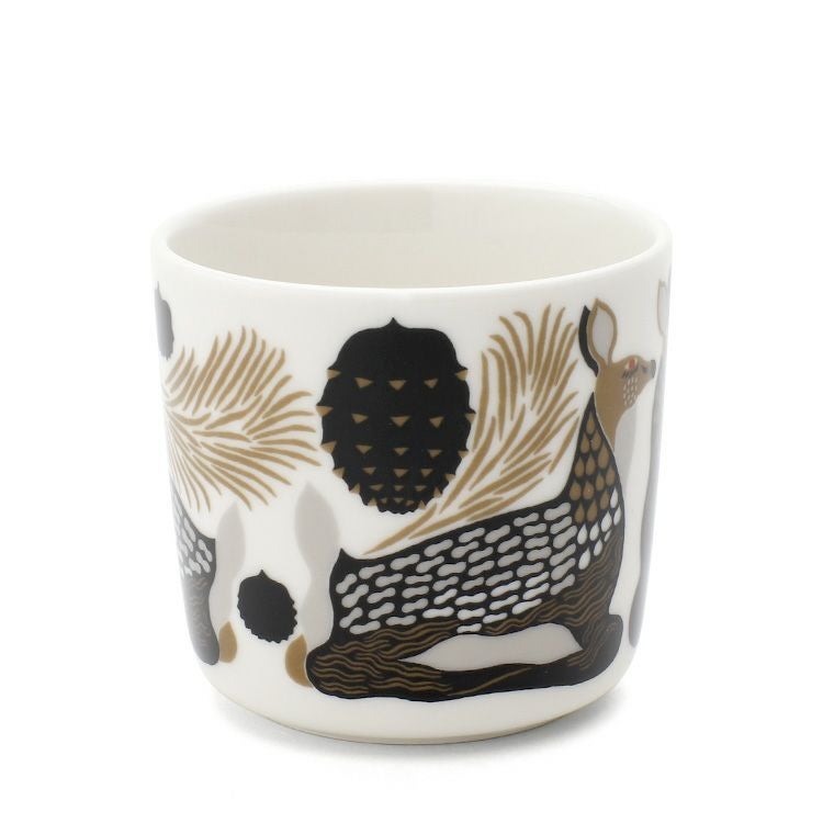 マリメッコ（marimekko） ペウラ/Peura ラテマグ 200ml ホワイト/ベージュ