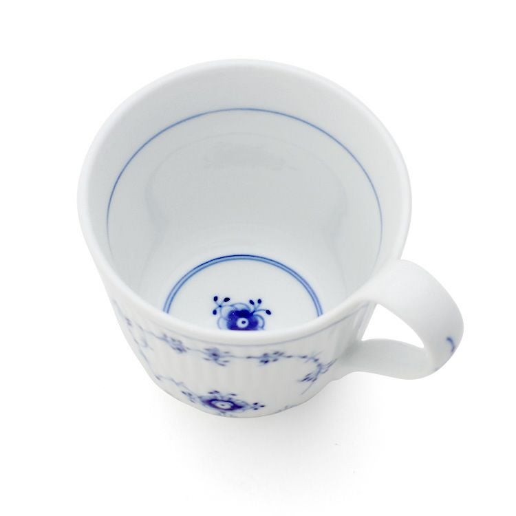 ロイヤルコペンハーゲン（Royal Copenhagen） ブルーフルーテッド・プレイン/Blue Fluted Plain ハイハンドルマグカップ 240ml