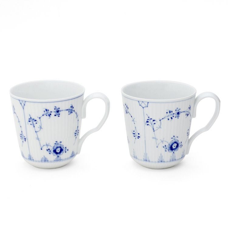 ロイヤルコペンハーゲン（Royal Copenhagen） ブルーフルーテッド プレイン/Blue Fluted Plain マグカップ Sサイズ ペア 280ml