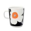 マリメッコ（marimekko） ウニッコ/UNIKKO マグカップ 250ml ブラック/オレンジ