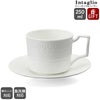 ウェッジウッド（WEDGWOOD） インタグリオ/INTAGLIO ティーカップ&ソーサー ホワイト