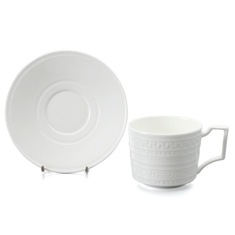 ウェッジウッド（WEDGWOOD） インタグリオ/INTAGLIO ティーカップ&ソーサー ホワイト