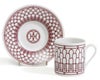 ★★★アウトレット（訳あり）★★★ エルメス（HERMES） アッシュデコ/H Deco コーヒーカップ&ソーサー ペア