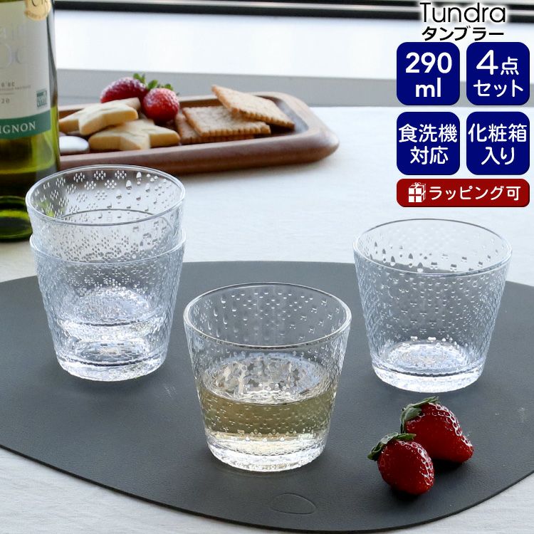 イッタラ（iittala） ツンドラ/Tundra タンブラー 290ml 4点セット